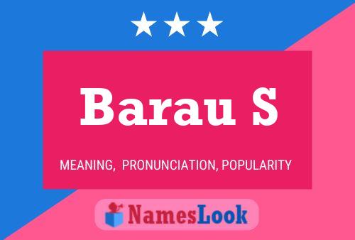 Barau S Name Poster