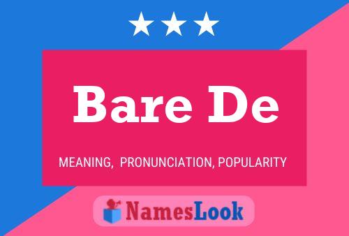 Bare De Name Poster