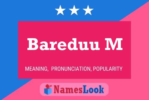 Bareduu M Name Poster