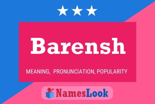 Barensh Name Poster