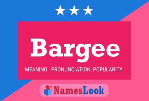 Bargee Name Poster