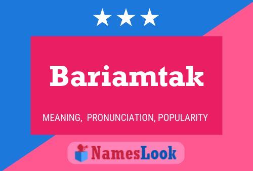 Bariamtak Name Poster