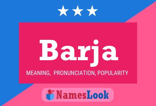 Barja Name Poster