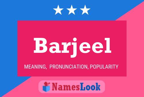 Barjeel Name Poster