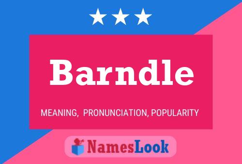 Barndle Name Poster