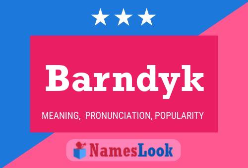 Barndyk Name Poster