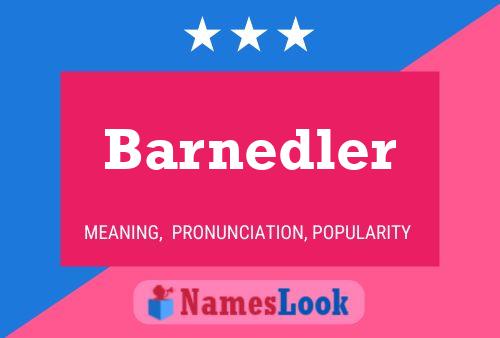 Barnedler Name Poster