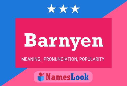 Barnyen Name Poster