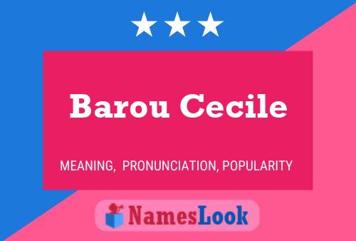 Barou Cecile Name Poster