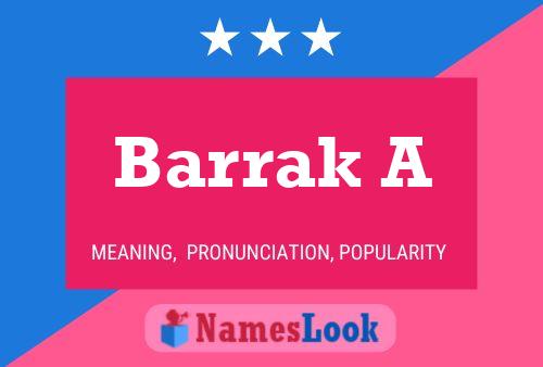 Barrak A Name Poster