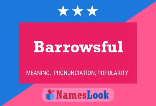 Barrowsful Name Poster