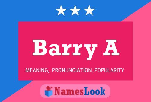 Barry A Name Poster