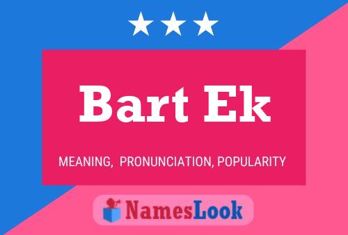 Bart Ek Name Poster