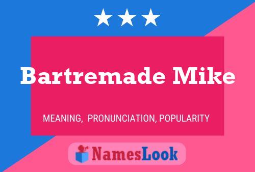 Bartremade Mike Name Poster