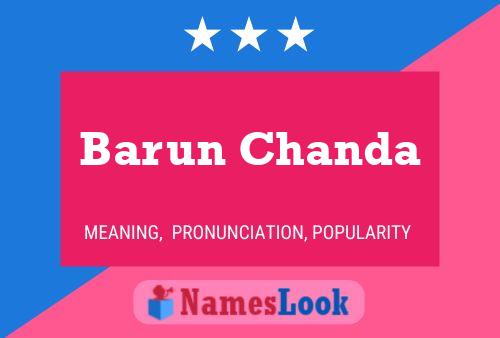 Barun Chanda Name Poster