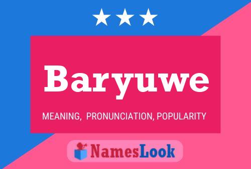 Baryuwe Name Poster