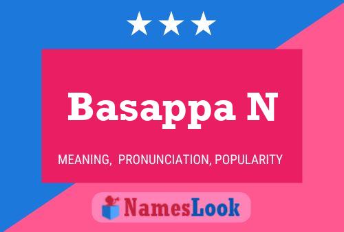 Basappa N Name Poster