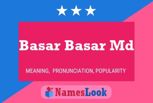 Basar Basar Md Name Poster