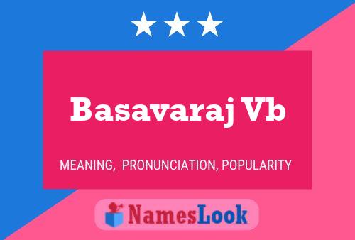 Basavaraj Vb Name Poster