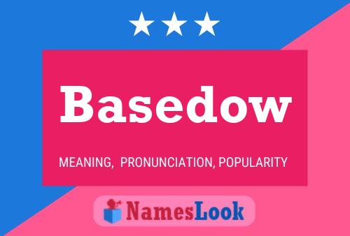 Basedow Name Poster