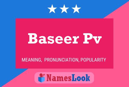 Baseer Pv Name Poster