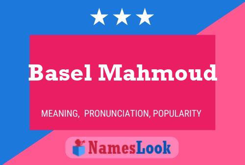 Basel Mahmoud Name Poster