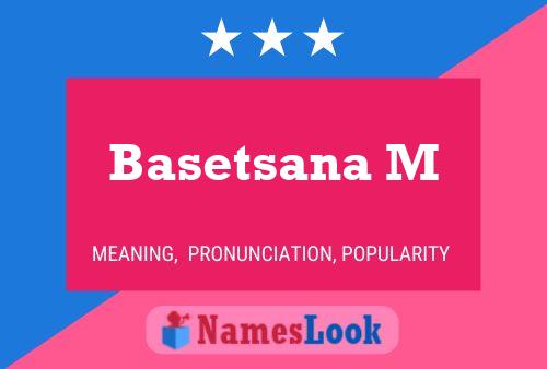 Basetsana M Name Poster