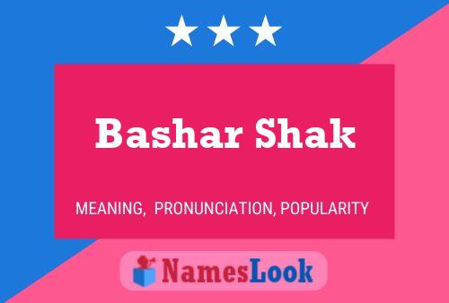 Bashar Shak Name Poster