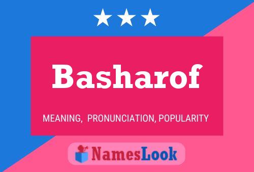 Basharof Name Poster