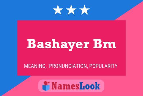 Bashayer Bm Name Poster