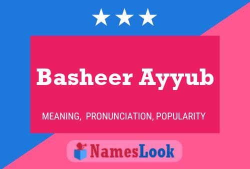 Basheer Ayyub Name Poster