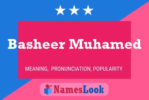 Basheer Muhamed Name Poster