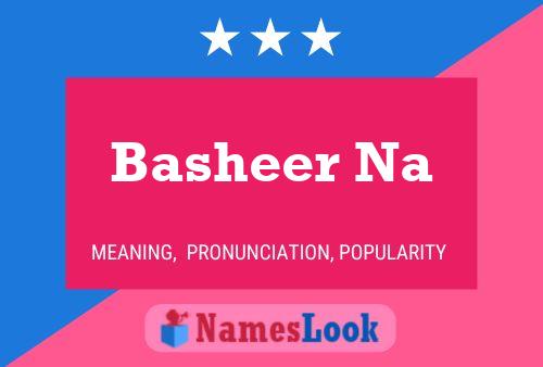 Basheer Na Name Poster