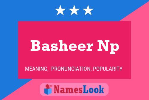 Basheer Np Name Poster