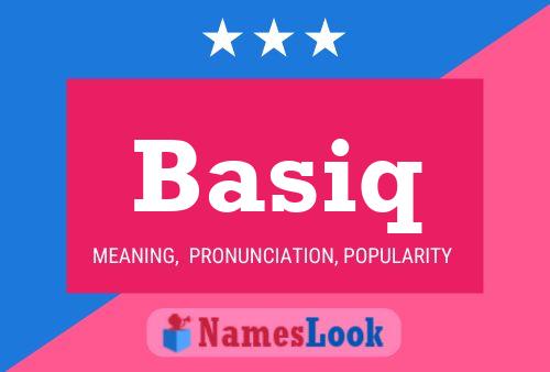 Basiq Name Poster