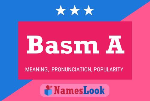 Basm A Name Poster