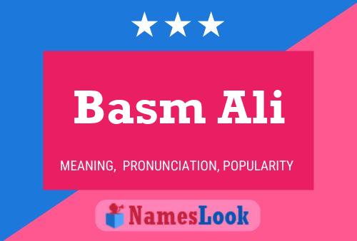 Basm Ali Name Poster