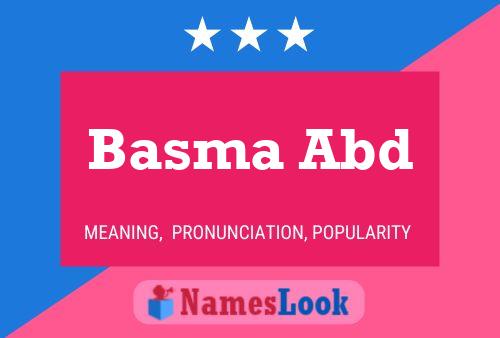 Basma Abd Name Poster