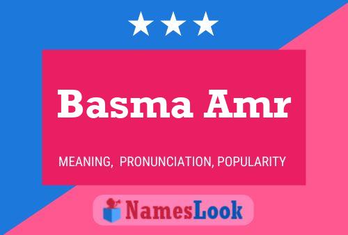 Basma Amr Name Poster