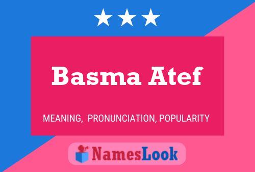 Basma Atef Name Poster