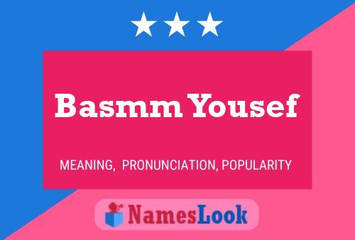 Basmm Yousef Name Poster