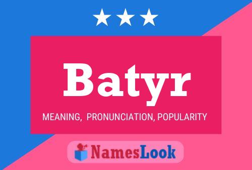 Batyr Name Poster