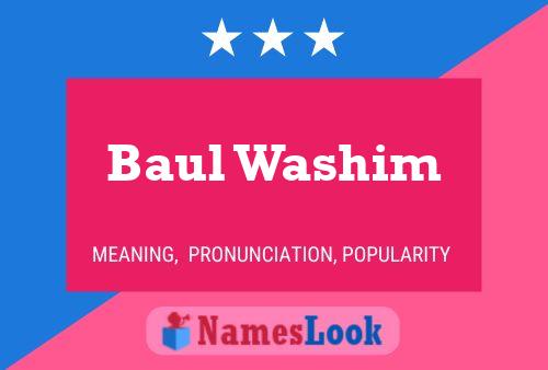 Baul Washim Name Poster