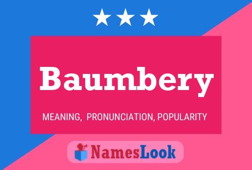 Baumbery Name Poster