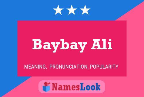 Baybay Ali Name Poster