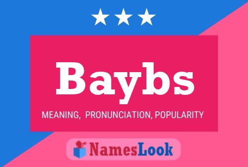 Baybs Name Poster