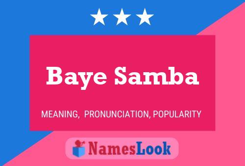 Baye Samba Name Poster