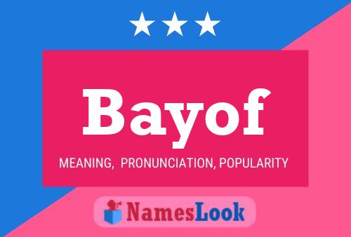 Bayof Name Poster