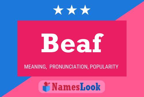 Beaf Name Poster