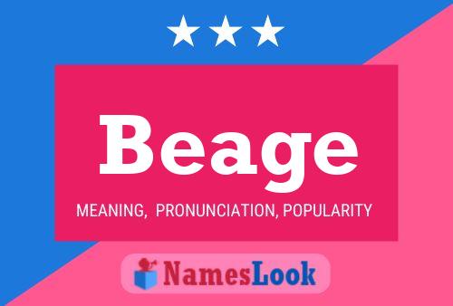 Beage Name Poster